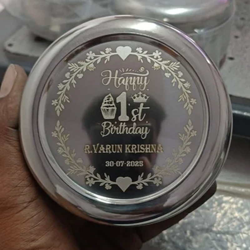 Thiru - Tiffin Box Engraving